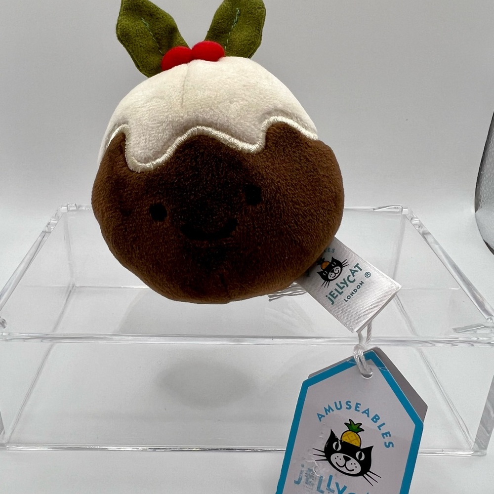 SOLD Jellycat Festive Folly Christmas Pudding Decoration BNWT